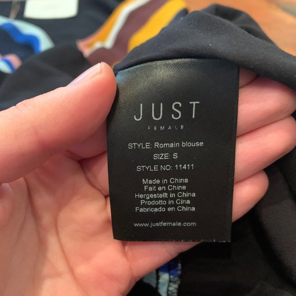 JUST FEMALE Romain chiffon striped blouse - Picture 11 of 13